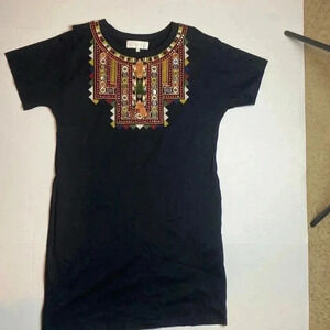 Souk Indigo embellished T-shirt dress NWOT